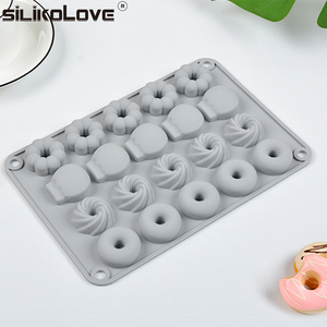 MUYULINS Molde de silicona para donuts de 20 cavidades para dulces y chocolate - Product Image 1