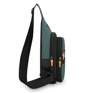 Men's Chest Bag Oxford Cloth Large Capacity Crossbody Bag For Business Travel Waterproof Breathable Ultra Lightweight - Product Image 4