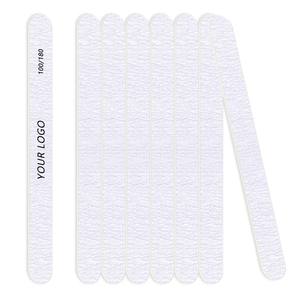 Profesyonel özelleştirilmiş 100/180 çift yan ahşap tırnak törpüsü <span class=keywords><strong>Emery</strong></span> kurulu tırnak salonu malzemeleri için özel Logo ile Set - Product Image 3