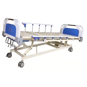 Tempat Tidur Rumah Sakit Manual 5 Engkol, Dapat Disesuaikan, Bahan <span class=keywords><strong>ABS</strong></span>, untuk Perawatan Pasien, Penjualan Langsung Pabrik - Product Image 3