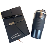 Ensemble cadeau d'entreprise de luxe promotionnel, carnet en cuir A5 avec stylo, boîte cadeau personnalisée pour le bureau et les affaires