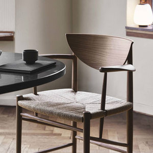 Chaises de jardin de <span class=keywords><strong>bureau</strong></span>, chaises de salle à manger, chaises de restaurant, best-seller, style nordique moderne, bois naturel brun, canne, rotin - Product Image 2