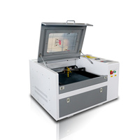 Découpeur laser CO2 4040 non métallique hors ligne pour tissu/textile, machine de gravure, vente directe d'usine