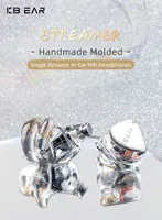 KBEAR Streamer HiFi Earbud Berkabel In-Ear Monitor Headphone Buatan Tangan dengan Diafragma 10MM dan Kabel yang Dapat Dilepas