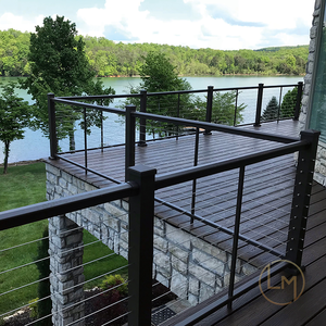 Clôture moderne en aluminium noir et fer forgé pour balcon et rampes d'<span class=keywords><strong>escalier</strong></span> - Résistante à l'eau et à la rouille, installation facile DIY - Product Image 4