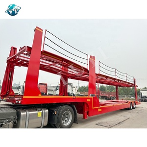 Remorque de <span class=keywords><strong>transport</strong></span> de voitures à suspension pneumatique à 2 essieux, norme européenne, capacité 8 véhicules - Product Image 2