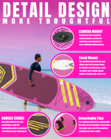 Nouveauté 2025 YASKA FIVE-11 Planche de paddle gonflable portable personnalisée en drop stitch avec une seule aile pour les lacs et les rivières