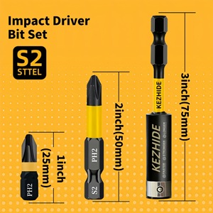 Kezhide Impact <b>Driver</b> Bit <b>Set</b> 21Pcs S2 Steel Phillips Torx Flathead Square For Electric Drill - Product Image 2