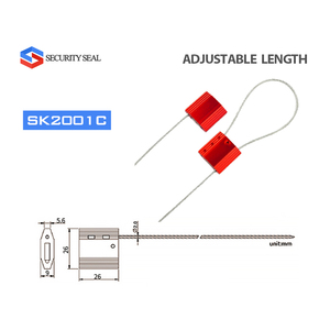 Dây thép Cáp khóa kim loại an ninh con dấu nhôm hợp kim Cáp con dấu 2.0mm - Product Image 2