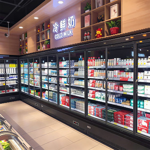 Congelatore Verticale Commerciale per Supermercati, Frigorifero con Porta in Vetro, Espositore Refrigerato per Carne, Vitrina Frigorifica - Product Image 4