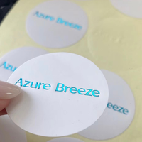 Autocollants de logo personnalisés, étiquette d'emballage en vinyle adhésif imperméable en PTFE pour cosmétiques, ruban d'emballage de marque personnalisé