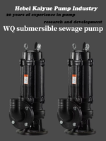 Pompe submersible verticale WQ en acier inoxydable pour le drainage des eaux usées et le traitement des eaux usées