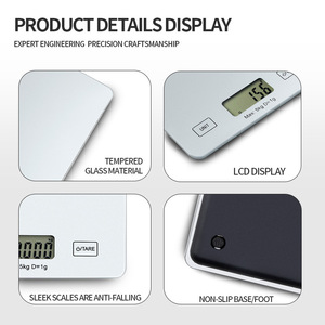 Electronic <b>Kitchen</b> Scale 5kg 1g Accuracy Digital Food Weighing Scale With Tare Function For Home Use - Product Image 4
