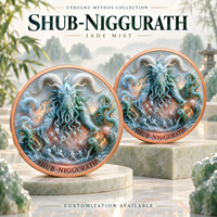 Pièce de monnaie médaillon Shub-Niggurath en cuivre fin 999 de 1 oz, haute relief 3D, électroplaquée couleur UV, finition proof-like, cadeau pour les fans d'horreur Lovecraft