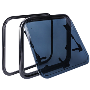 KIPSEE 500*300mm Pièces de <span class=keywords><strong>carrosserie</strong></span> pour <span class=keywords><strong>camping</strong></span>-<span class=keywords><strong>car</strong></span> et motorhome, coins arrondis, alliage d'aluminium, double vitrage, verre acrylique trempé - Product Image 2
