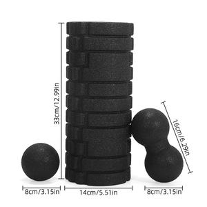 Wolfjack Hochfeste EPP-Schaumstoffrollen 33cm Digital Bedruckte Tragbare Erdnussball-Sets für Ganzkörper-Fitness-Training Yoga - Product Image 6