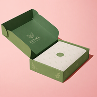Boîte d'expédition personnalisée avec logo, en carton ondulé E Flute, certifiée FSC, recyclable, écologique, finition laminée de qualité supérieure pour l'expédition e-commerce