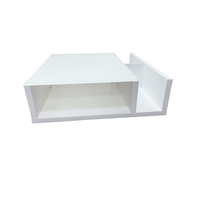 Table basse en bois MDF avec peinture brillante Design contemporain pour l'intérieur et l'extérieur pour les meubles de salon