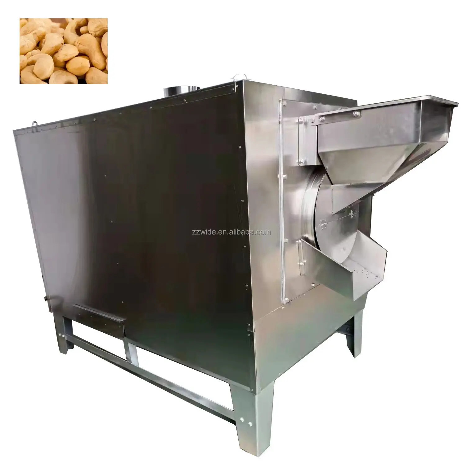 Automatic drum type small business scale groundnut nuts sunflower seeds roasting machine equipment