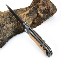 Nouveau couteau de poche pliant mini, écologique, pour le camping et la chasse, avec lames en acier inoxydable à motif Damas