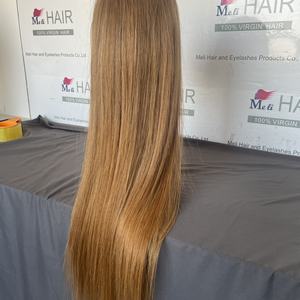 Perruque Lace Transparente Lisse Blond Miel, Perruque Lace Front Couleur Personnalisée en Gros, 100% Cheveux Humains Vierges pour Femmes Noires - Product Image 4