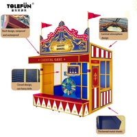 CE Tolefun Drapeaux en bois attrayants LED Jeux de compétences Extérieur/Intérieur Parc d'aventure Fête foraine 3M