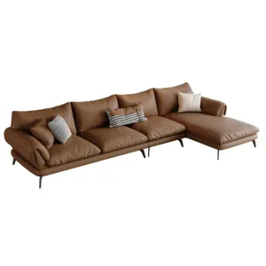 Lüks toptan dinlenme kanepe tam boy rahat modüler şezlong oturma odası salon döşemeli kanepe