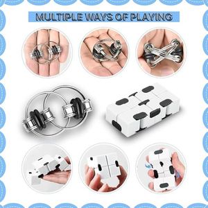 Juguetes Antiestrés Metálicos para Adultos, Ecológicos, Alivian la Ansiedad, Mejoran la Concentración, Equilibrio Emocional, Flexibilidad de Dedos, Ideales para - Product Image 3