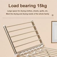 Séchoir à linge électrique Yuyao Sunzone 20 barres, 230 W, avec ailes pliables, support de séchage pour serviettes, rail chauffant, étanche