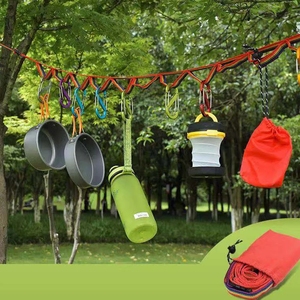 Fournitures de <span class=keywords><strong>camping</strong></span> <span class=keywords><strong>en</strong></span> plein air lanière de stockage de tente colorée corde à linge de <span class=keywords><strong>camping</strong></span> sangles <span class=keywords><strong>arc</strong></span>-<span class=keywords><strong>en</strong></span>-<span class=keywords><strong>ciel</strong></span> pour envoyer des sacs - Product Image 4