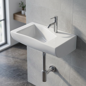 12x18 <b>Small</b> Ceramic Wash Basin Porcelain Lavabo Sink for Bathroom Kitchen and Home Use Sanitary Ware Product - Product Image 2