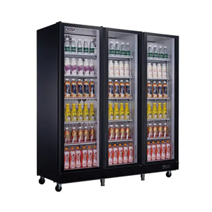 Barra posteriore a temperatura singola per refrigeratore a tre porte per frigorifero nero con apparecchiature di refrigerazione <span class=keywords><strong>in</strong></span> modalità di raffreddamento della ventola <span class=keywords><strong>in</strong></span> vendita - Product Image 3