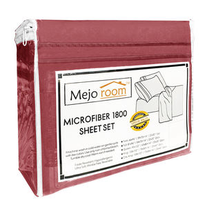 Ensemble de housse de couette en microfibre 1800, taille complète, motif uni, rembourrage en polyester, certifié OEKO-TEX, antistatique, toutes saisons, fabriqué en Chine - Product Image 6