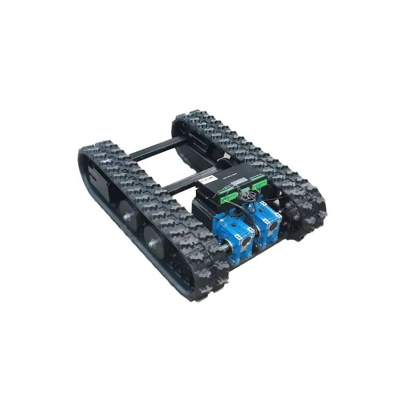 Venda de fábrica Rubber Track L60 Chassis Machine Tracks Tanque Grass Mower Rastreado Robô Chassis Robô Chassis Mower Cadeira de rodas