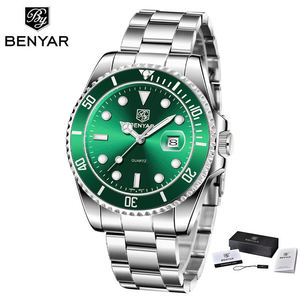 BENYAR 5161 Reloj de Pulsera de Cuarzo para Hombre de Negocios de Lujo de Primera Marca, Reloj de Buceo de Moda Impermeable de Acero Inoxidable, Reloj Hombre - Product Image 4