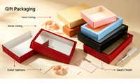 Boîte en papier prête à l'emploi pour emballage cadeau, boîte cadeau, cadeaux. Couvercles supérieur et inférieur en carton rigide. Boîtes vides. Personnalisé