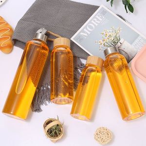 Bouteille d'eau en verre borosilicate haute qualité 500 ml 1000 ml avec logo personnalisé, réutilisable, avec couvercle métallique, pour boire directement, idéale pour le camping - Product Image 5