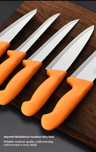 Couteau à désosser et à fileter de 7,4 pouces, lame en acier inoxydable, manche antidérapant en PP bleu, pour la viande, le poisson, la volaille, la boucherie, l'hôtellerie-restauration - Product Image 4