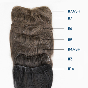 Franges pour hommes, toupet naturel <span class=keywords><strong>avec</strong></span> <span class=keywords><strong>frange</strong></span>, ligne frontale en pu, <span class=keywords><strong>cheveux</strong></span> humains indiens, offre spéciale - Product Image 3