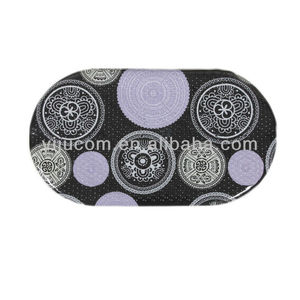 Novel artistic cheap decorative painting anti-slip bath rugs shower mats - Product Image 1