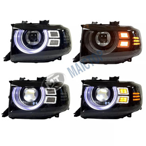 LC79 car headlights, LED taillights, SUV FJ79, FZJ customized design with illuminated grille and fog lights - Product Image 5