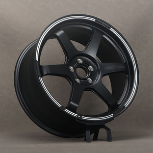 Volk ล้อรถ <span class=keywords><strong>Te37</strong></span>สำหรับรถแข่งรุ่น ultra TRACK II Saga SL 6061T6อลูมิเนียมอัลลอยด์<span class=keywords><strong>ขอบ</strong></span>ซาตินสีดำปลอมแปลงสำหรับ Honda Civic MAZDA Subaru - Product Image 6