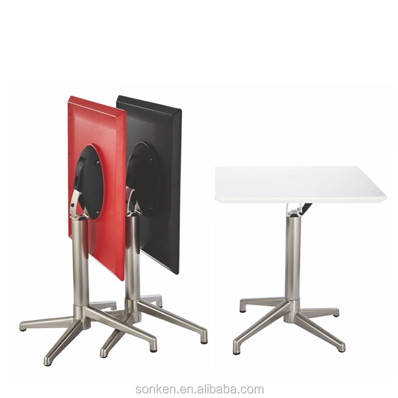 Hot Selling Direct Manufacturer Modern Stainless Steel Fold Folding Dining Table