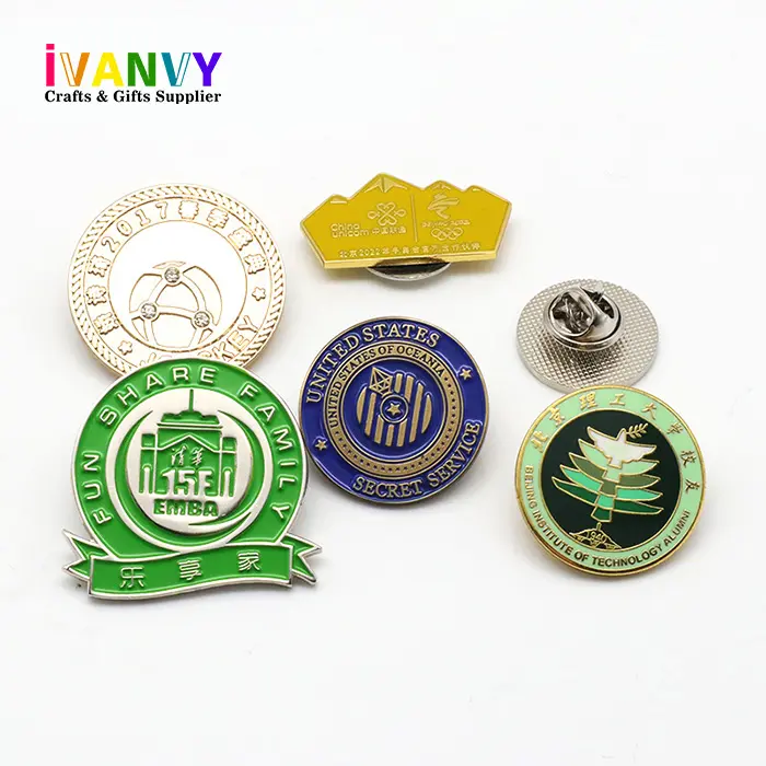 Custom enamel brass pin metal pin badge collar medical badge pins