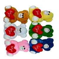 Vente en gros d'ours en peluche super mignons, ours en peluche doux avec cœur pour la Saint-Valentin, jouets en peluche