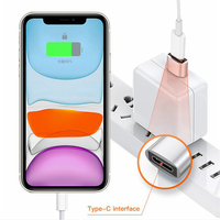 Adaptador Convertidor OTG de Carga Súper Rápida Tipo C, de USB C Hembra a USB 2.0 Macho