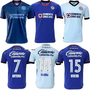 Mexico League Club Teams Blank Cruz Azul Soccer Jerseys Camisetas de Futbol Mexico Liga Cruz Azul Jersey