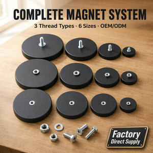 Silikonummantelte Starke Magnete/ Elastomer-Kunststoff-Umwickelte Weiche Gummibeschichtete Magnete mit Gewinde für Autokamera-Halterungen - Product Image 5