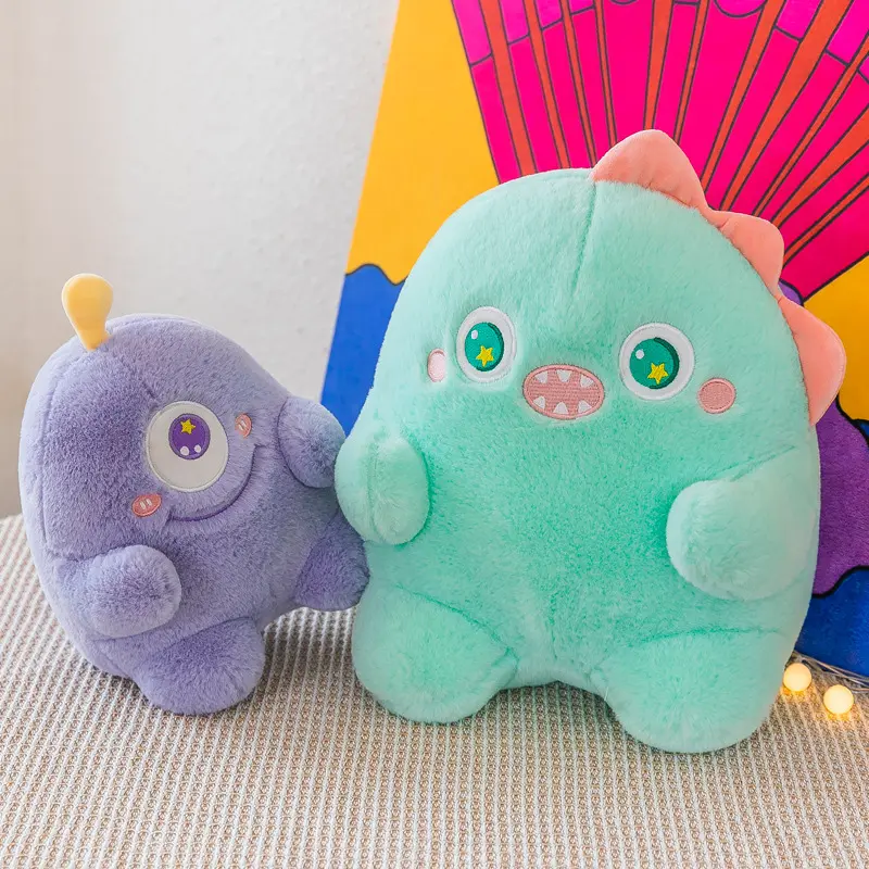 Monstres de dessins animés personnalisés colorés jouets en peluche monstre en peluche anime pour les enfants