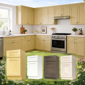Gabinetes de cocina al por mayor de fábrica para apartamentos |   Gabinete de Cocina Estilo Shaker |   Gabinetes de Cocina de Madera con Puertas de Cierre Suave - Product Image 1
